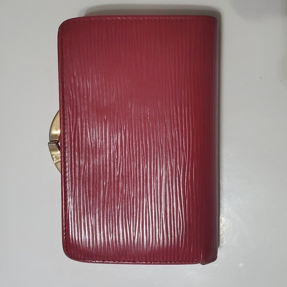 Louis Vuitton Red Epi Kisslock Wallet - Picture 4 of 8